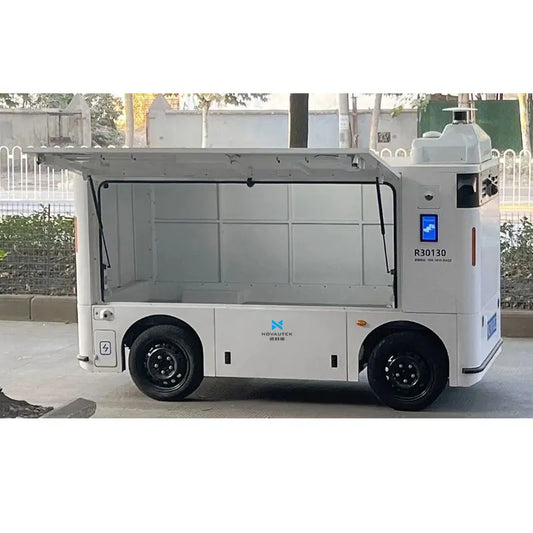 Robovan Véhicule Livraison Autonome 800kg, 45km/h, Batterie LiFePO4