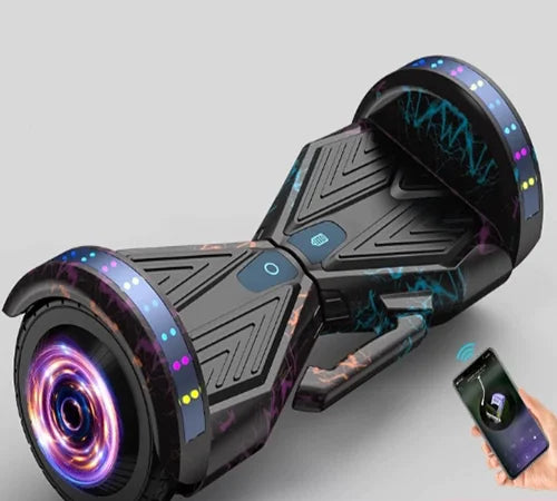 Hoverboard électrique 8 pouces, LED, 700W, vitesse 20 km/h