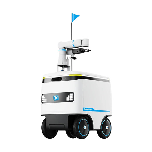 Robot de livraison autonome Speedybot extérieur, capacité 100 kg, 62 L