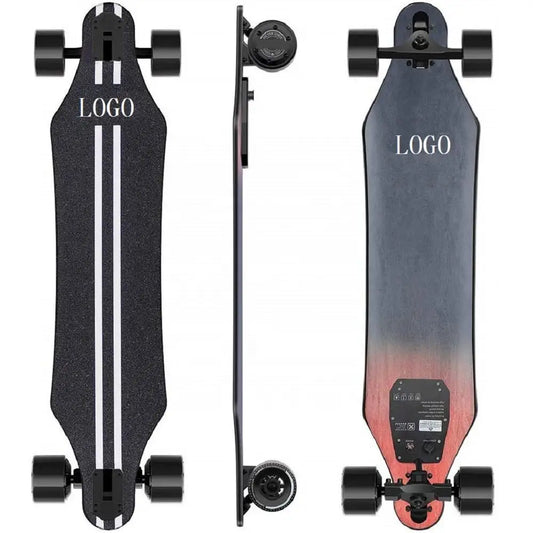 Skateboard électrique haute vitesse 45 km/h, double moteur, 10‑couches érable