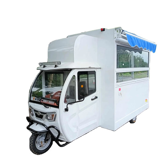 Tricycle Électrique SANSHELL 8kW Camion Glaces Mobile 220V