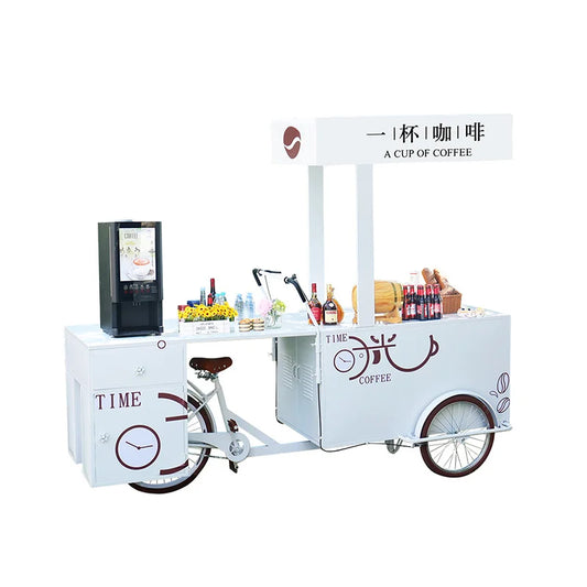 Chariot à Glace Chic sur Vélo – Trolley Écologique pour Snacks