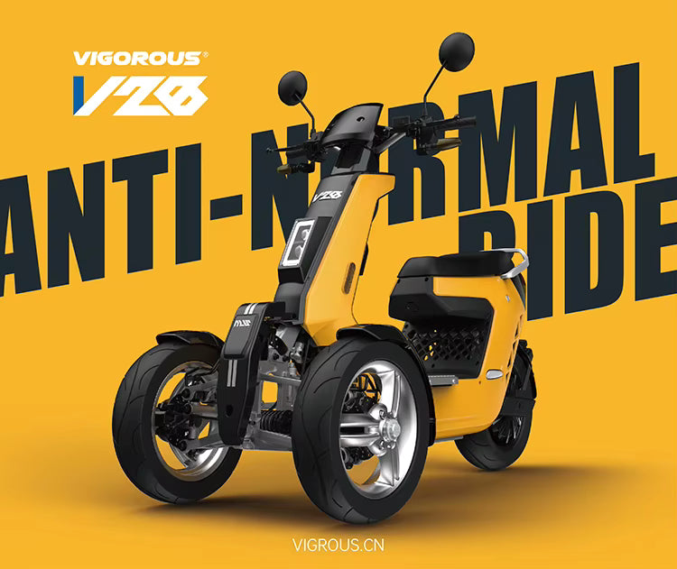 VIGOROUS V28 Tricycle Électrique Inversée 3 Roues