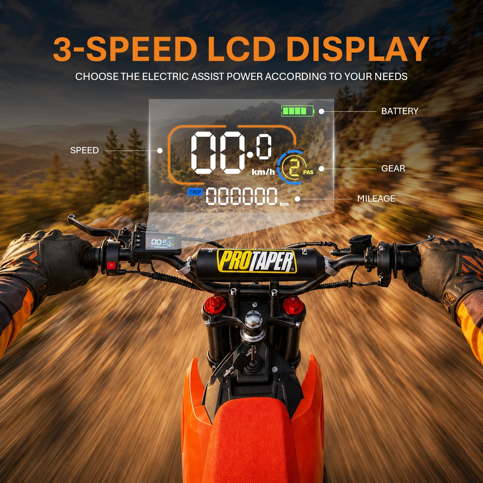 HEZZO D3 Electric Dirt Bike  60V 8000W Middrive Ebike 30AH Electric OffRoad Bike Dirt Bike 17/14Inch Enduro Electric Motorcycle