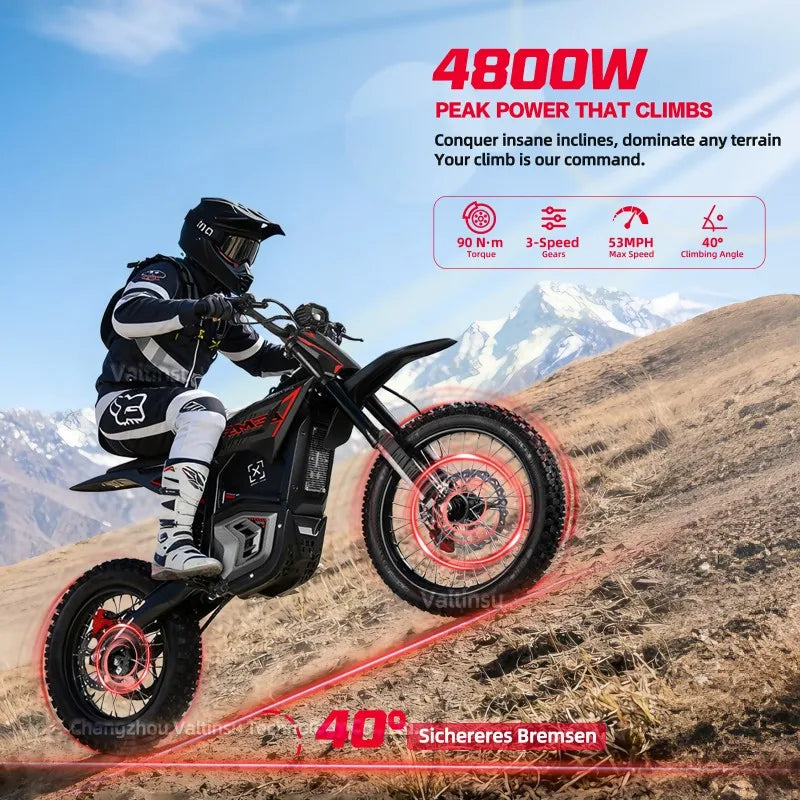 Vélo Électrique Adultes 4000W 50km/h 60V 27AH