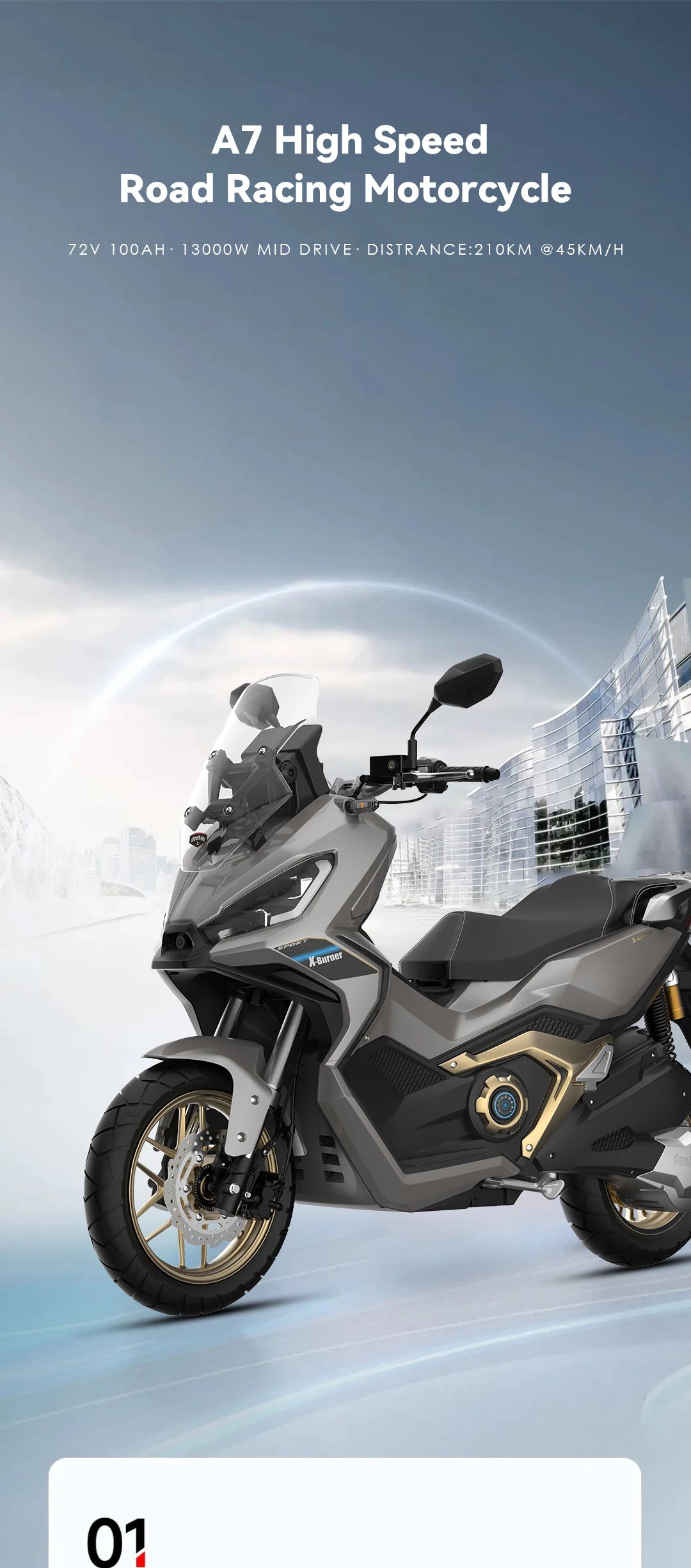 Hezzo XBURNER Moto Électrique