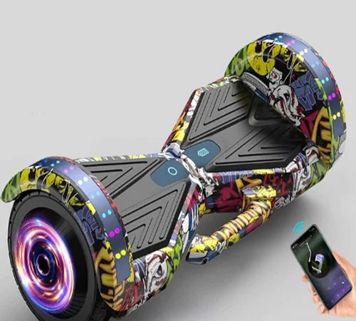 Hoverboard électrique 8 pouces, LED, 700W, vitesse 20 km/h