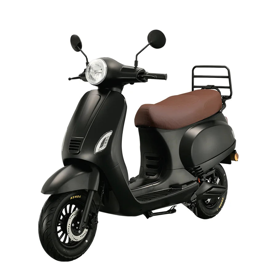 Scooter électrique vintage LHX 1500W, 100 km d'autonomie, design rétro