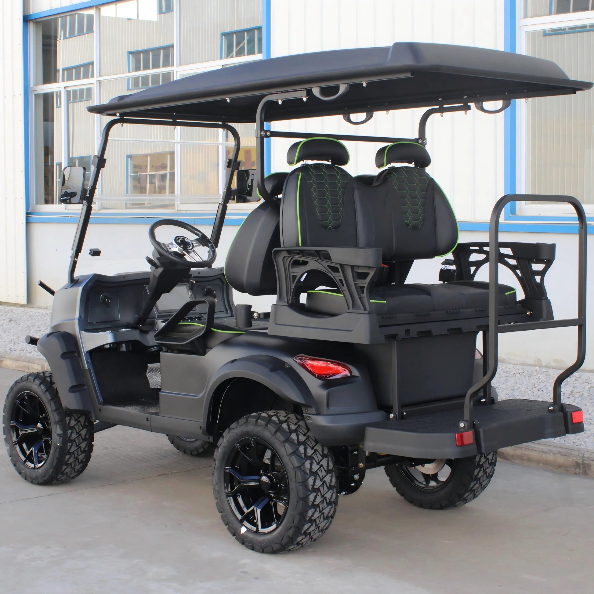 Buggy Golf Électrique 4 Places Tout‑Terrain 48V 4 kW