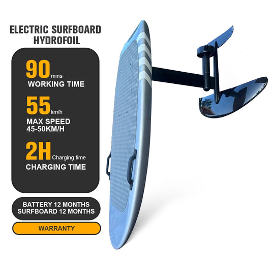 Planche de surf électrique carbone 50 km/h haute performance