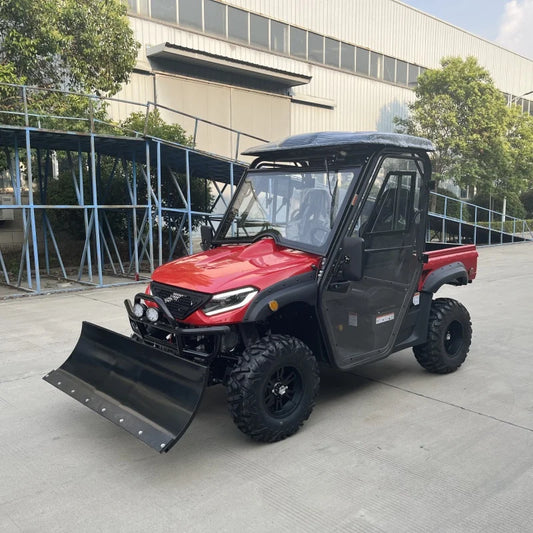 UTV électrique 4x4 2 places avec chasse-neige, 10kW, charge 500kg