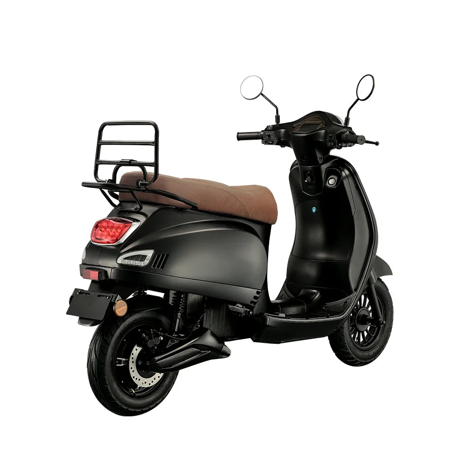 Scooter électrique vintage LHX 1500W, 100 km d'autonomie, design rétro