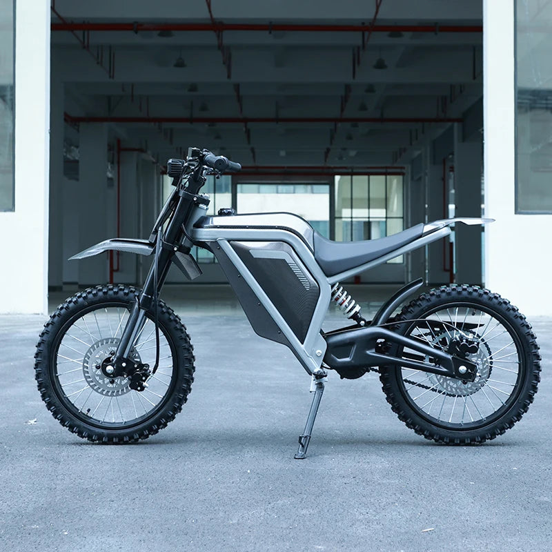 Moto tout-terrain électrique Aluminium 60V 2500W EM‑22 Bleu