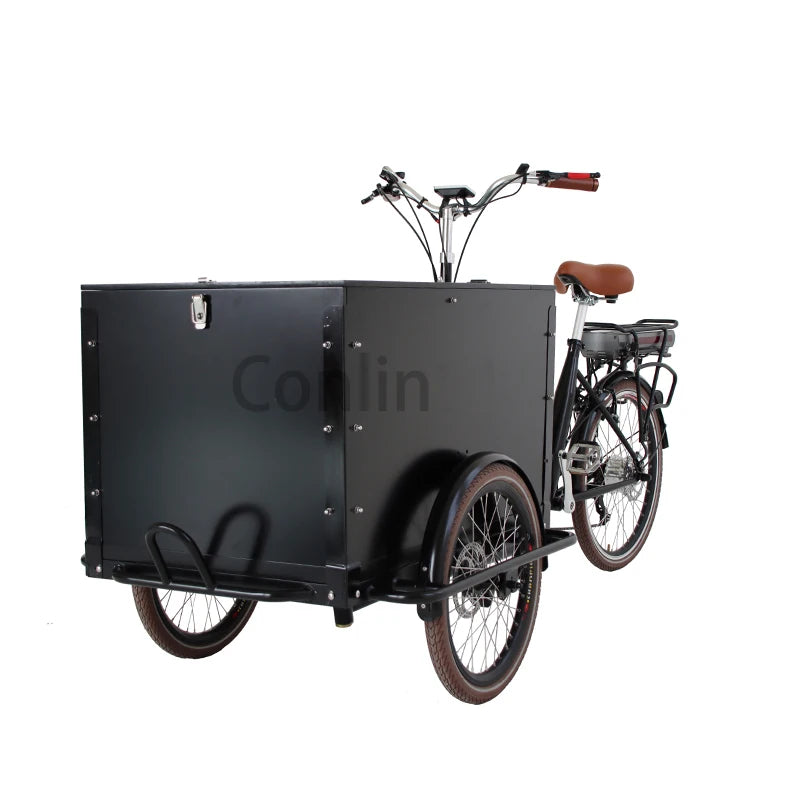 Tricycle Cargo Électrique Conlin 250W Batterie Lithium 36V 13Ah
