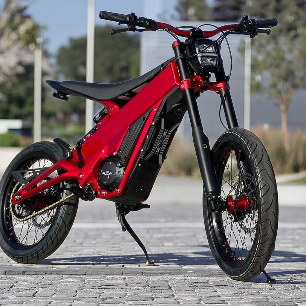 Moto Électrique Tout‑Terrain 5000W 19 Pouces Vitesse 75 km/h Capacité 40 Ah
