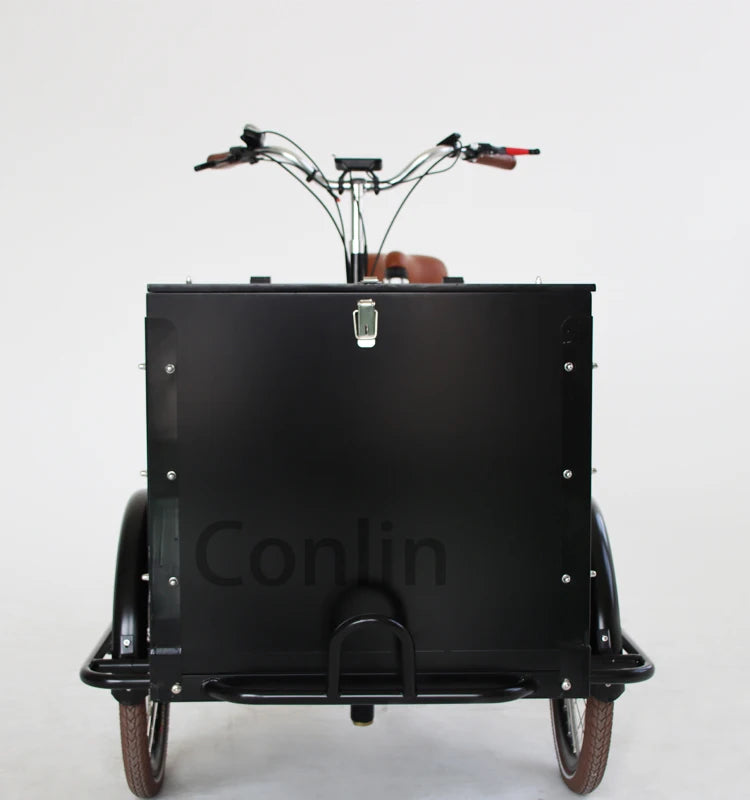 Tricycle Cargo Électrique Conlin 250W Batterie Lithium 36V 13Ah