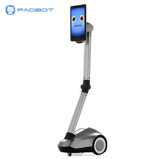 Robot de réception téléprésence PadBot P2 avec recharge automatique