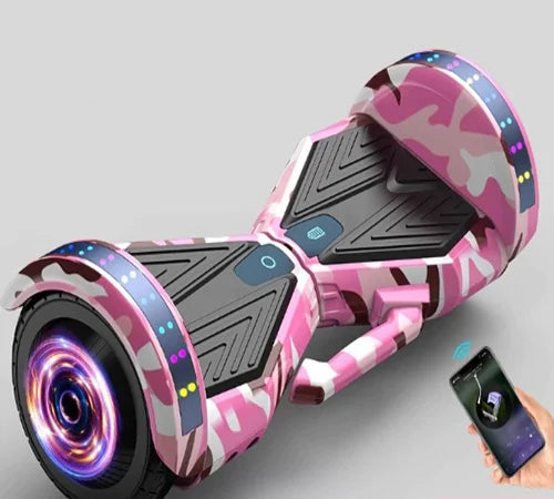 Hoverboard électrique 8 pouces, LED, 700W, vitesse 20 km/h