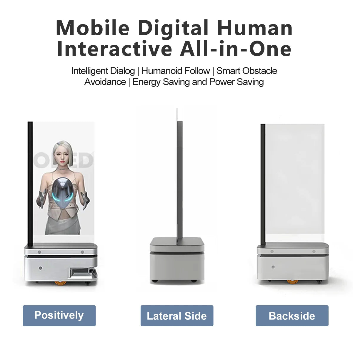 Écran OLED Transparent 55" Interactif IA Voice, Mobile, Indoor HD