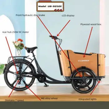 Vélo Cargo Électrique 3 Roues