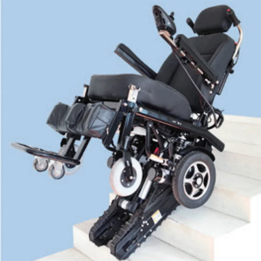 Fauteuil roulant électrique debout ENOO CS‑QT – Montée d'escaliers, joystick, usage médical