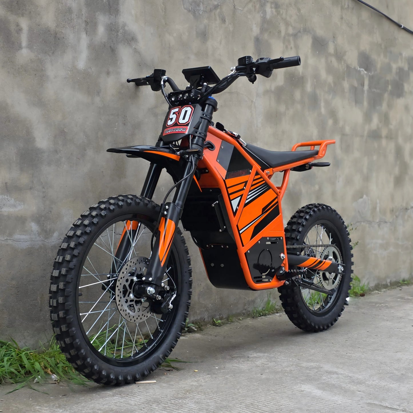Moto Tout-Terrain Électrique 72V X50-Trail 10000W 120km d'Autonomie