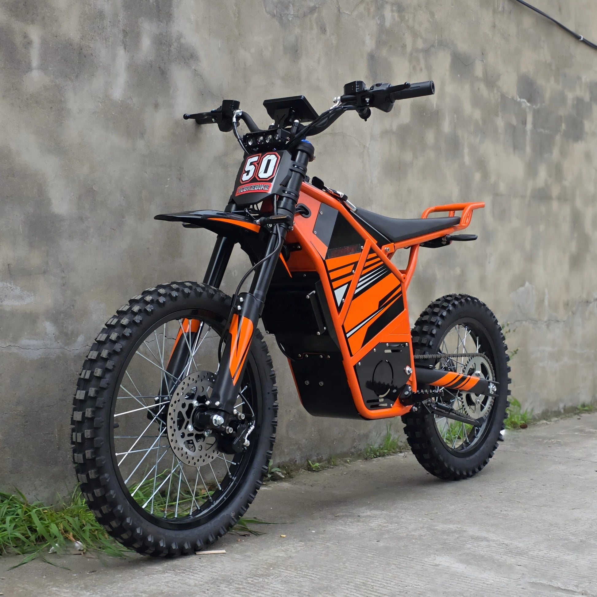 Moto Tout-Terrain Électrique 72V X50-Trail 10000W 120km d'Autonomie