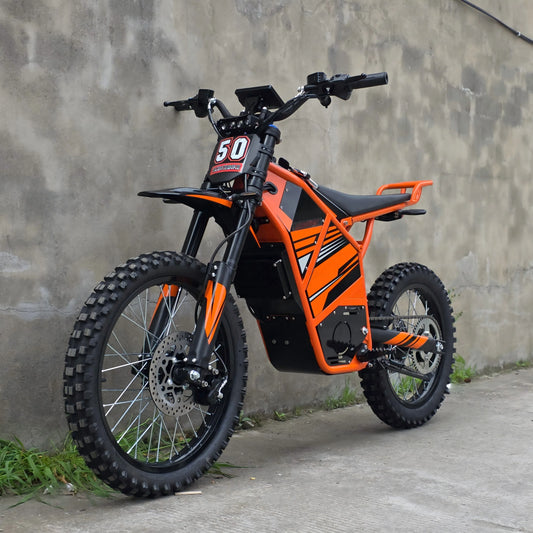 Moto Tout-Terrain Électrique 72V X50-Trail 10000W 120km d'Autonomie