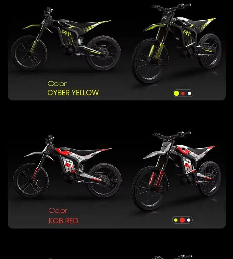 All‑Terrain Electric Dirt Bike 72V 40Ah 17 kW 95 km/h
