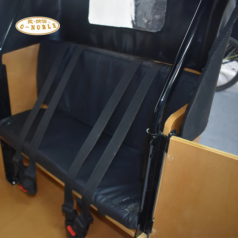 Tricycle Cargo Électrique 250W 6 Vitesses Freins à Disque