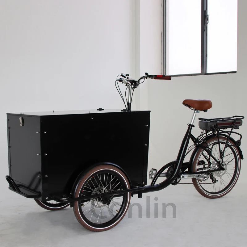 Tricycle Cargo Électrique Conlin 250W Batterie Lithium 36V 13Ah