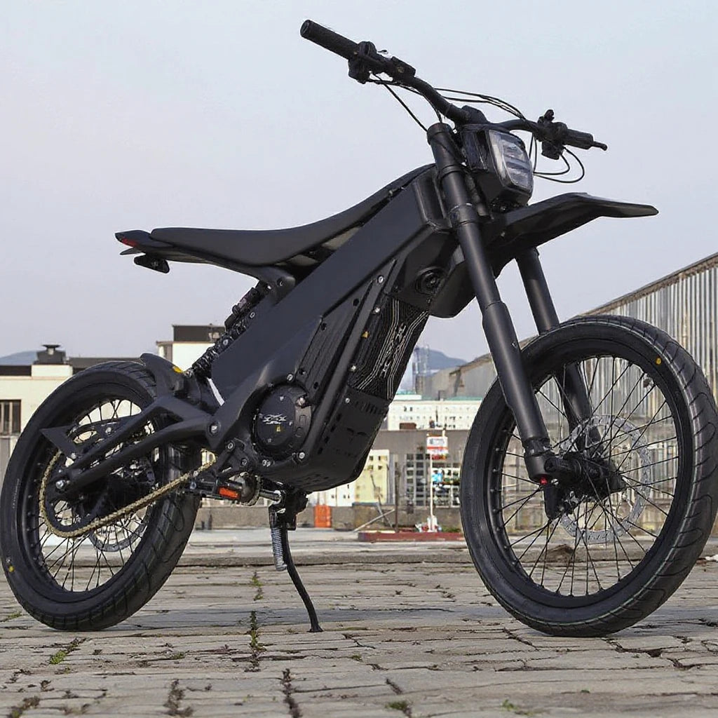 Moto Électrique Tout‑Terrain 5000W 19 Pouces Vitesse 75 km/h Capacité 40 Ah