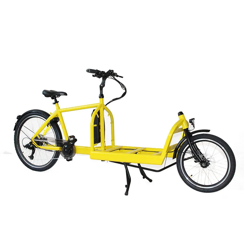 Vélo Cargo Électrique Long John 250W Batterie Lithium 36V 14Ah