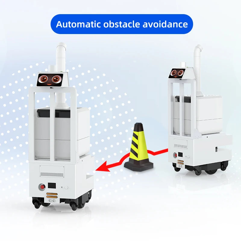 Robot désinfectant autonome à pulvérisation multi‑points 16 L efficace industriel