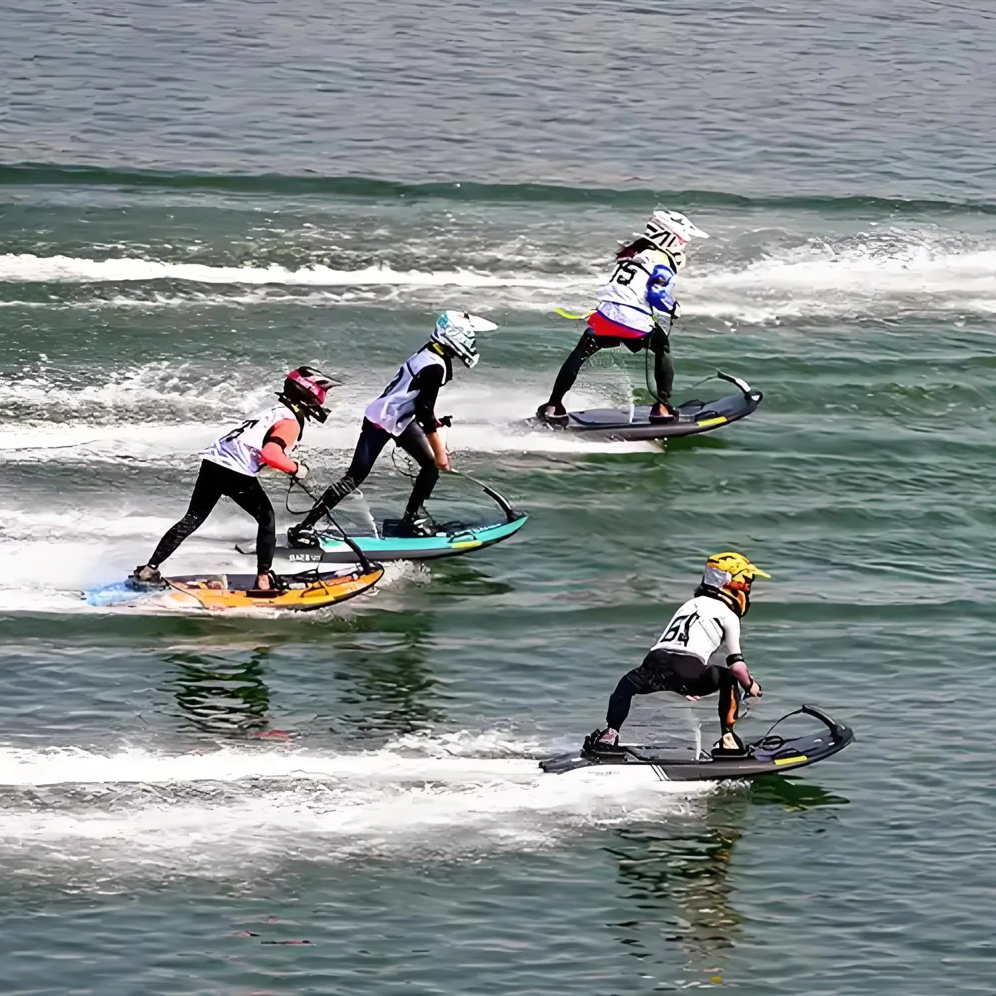 Planche de surf électrique haute puissance en fibre carbone 183x60x26 cm