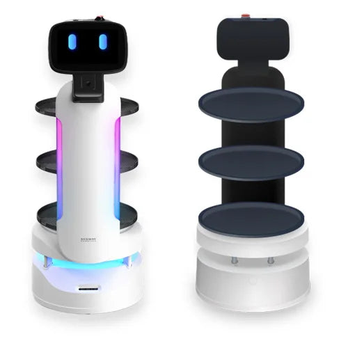 Robot Service Restaurant Burger Acier Inoxydable Haute Performance
