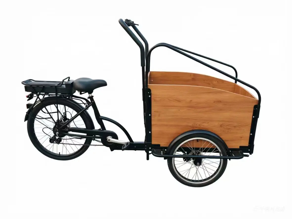 Tricycle Électrique Utilitaire 48V Batterie Lithium Frein à Disque