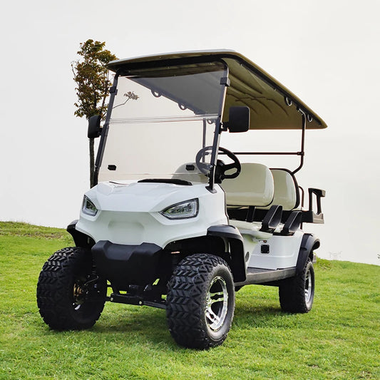 Buggy de golf électrique 4 places, véhicule tout‑terrain basse vitesse