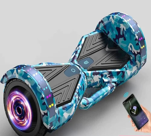 Hoverboard électrique 8 pouces, LED, 700W, vitesse 20 km/h