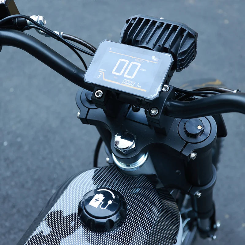 Moto tout-terrain électrique Aluminium 60V 2500W EM‑22 Bleu