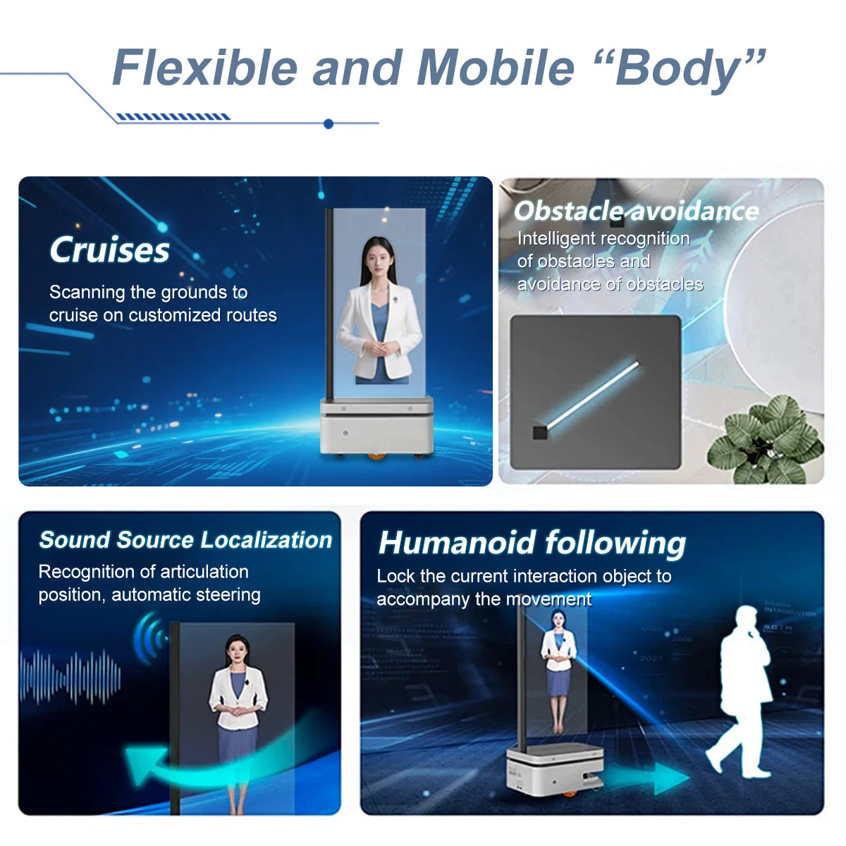 Écran OLED Transparent 55" Interactif IA Voice, Mobile, Indoor HD