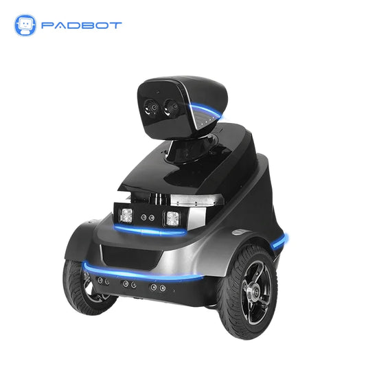 Robot de Sécurité Autonome PadBot S2 avec Reconnaissance Faciale