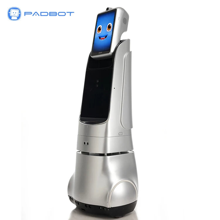 Robot d'accueil PadBot X1 – Reconnaissance faciale guidée navigation LDS SLAM