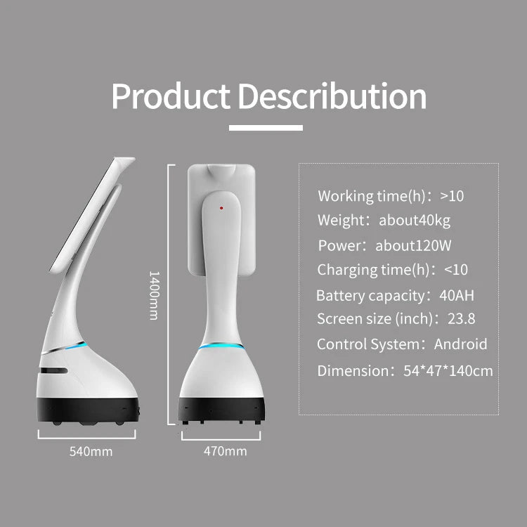 Robot de Sécurité Professionnel Amanda – Accueil Intelligent pour Restaurants