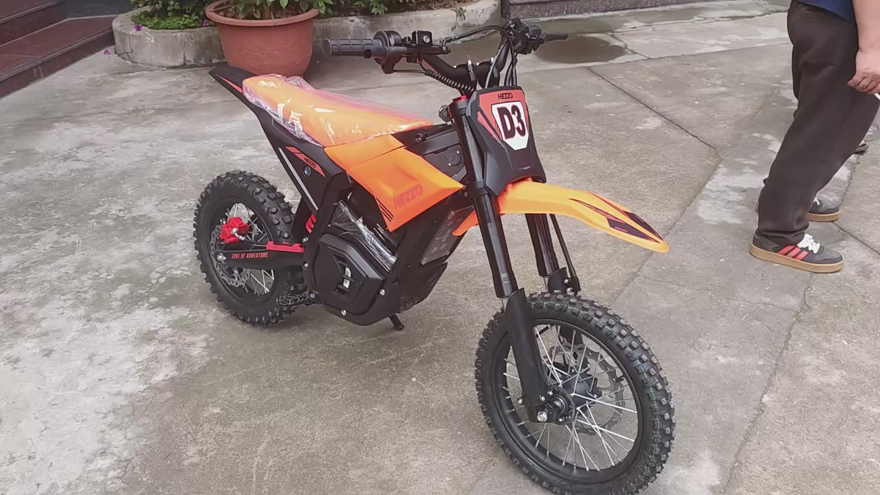 HEZZO D3 Electric Dirt Bike  60V 8000W Middrive Ebike 30AH Electric OffRoad Bike Dirt Bike 17/14Inch Enduro Electric Motorcycle