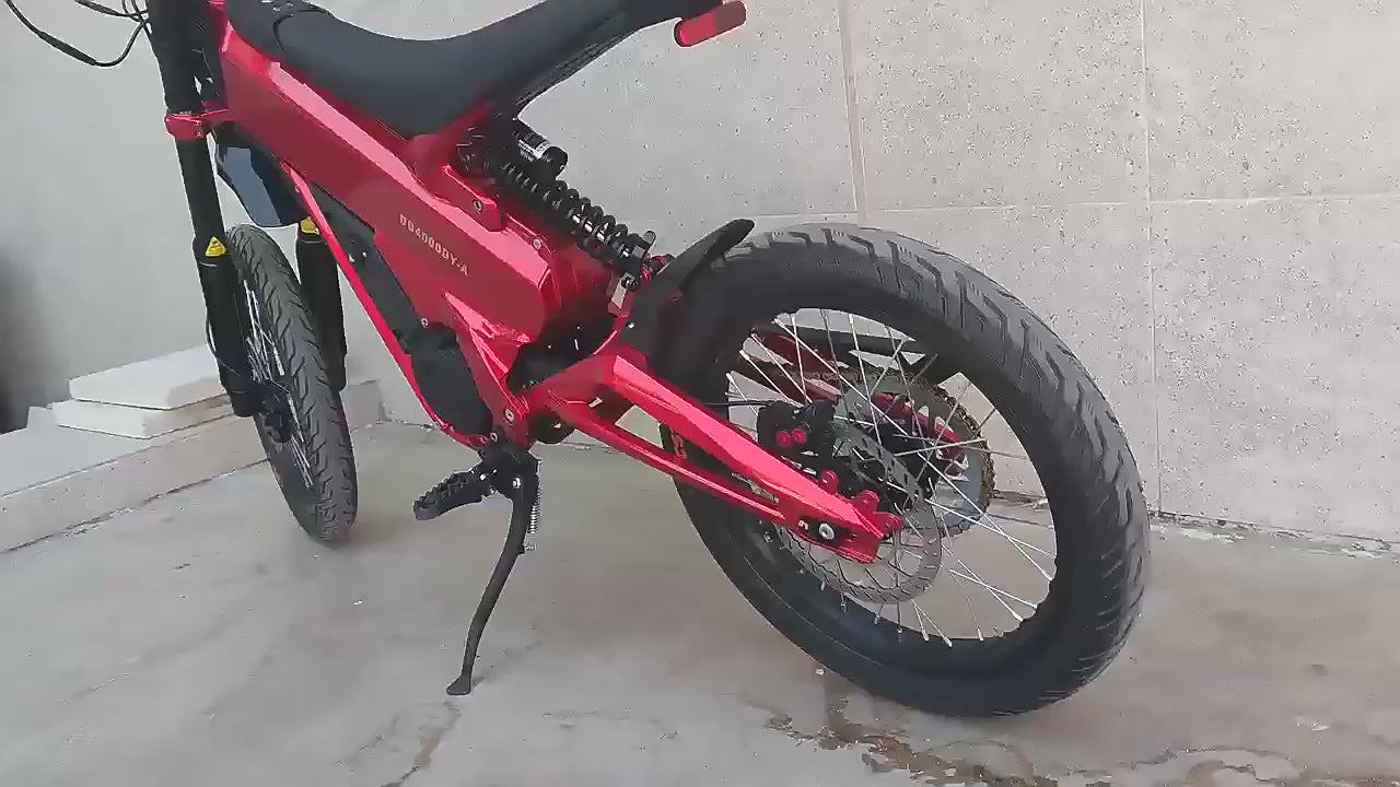Moto Électrique Tout‑Terrain 5000W 19 Pouces Vitesse 75 km/h Capacité 40 Ah