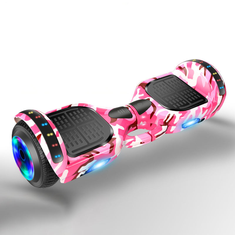 7 Inch Electric Hoverboard for Kids LED Light Bluetooth Music Max Speeds 8kh Distance 5/10km 