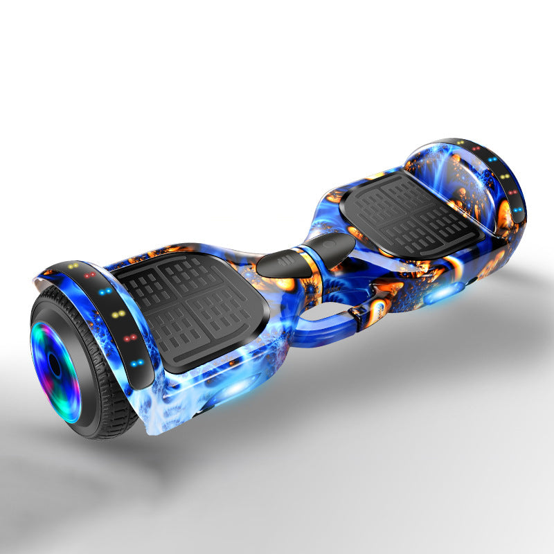 7 Inch Electric Hoverboard for Kids LED Light Bluetooth Music Max Speeds 8kh Distance 5/10km 