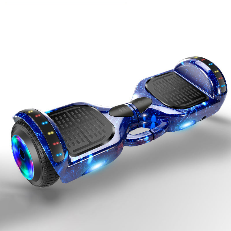 7 Inch Electric Hoverboard for Kids LED Light Bluetooth Music Max Speeds 8kh Distance 5/10km 